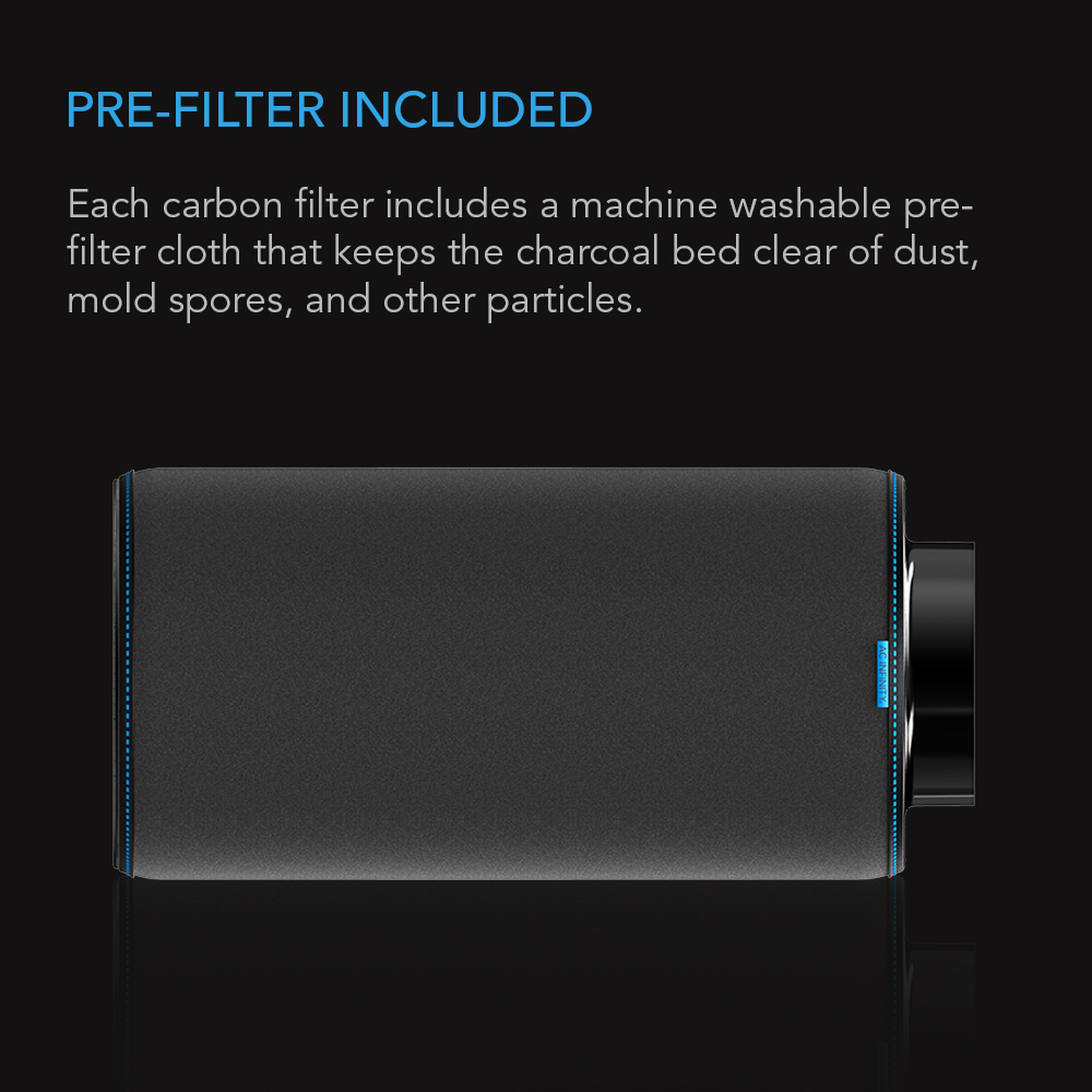 Pre-Filter Included with Duct Carbon Filter