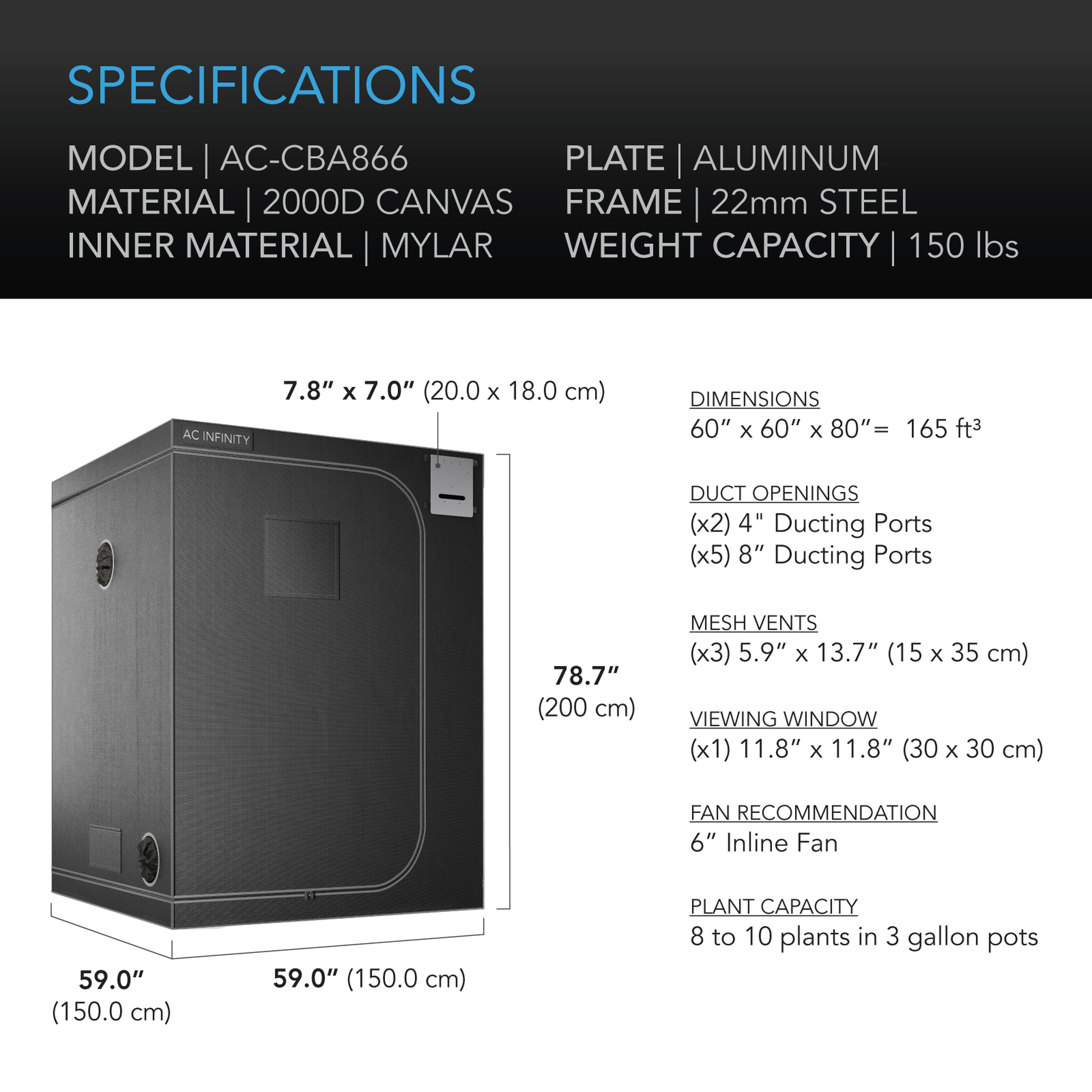 Cloudlab 866 Specifications